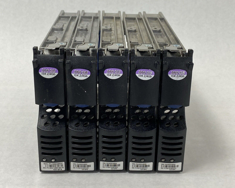 Lot of 5 EMC 005048950 / 005049031 3.5" Hard Drive Caddy Tray