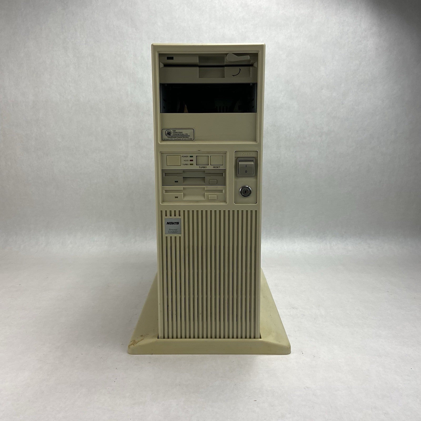 Unbranded Vintage Beige AT Mid Tower Computer Case Power Win 220A 220W PSU1