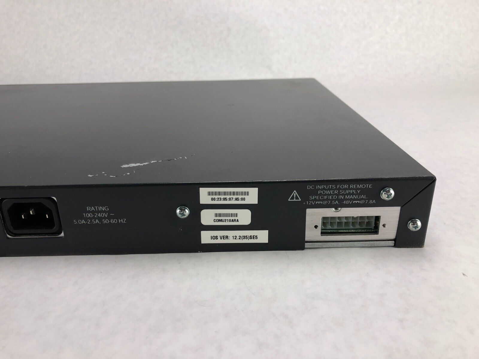 Cisco WS-C3560-48PS-S V05 48-Ports Layer 3 PoE Ethernet Switch