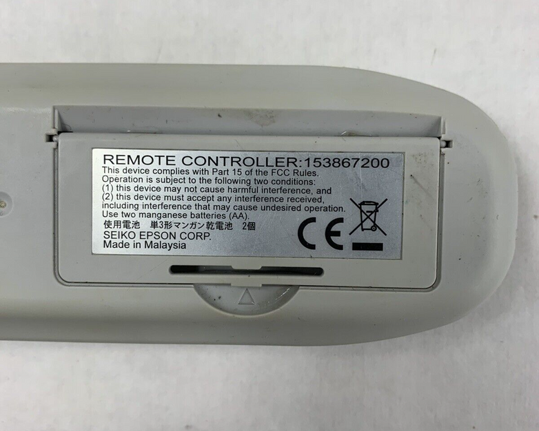 Lot of 3 Epson Projector Remote Controller 153867200