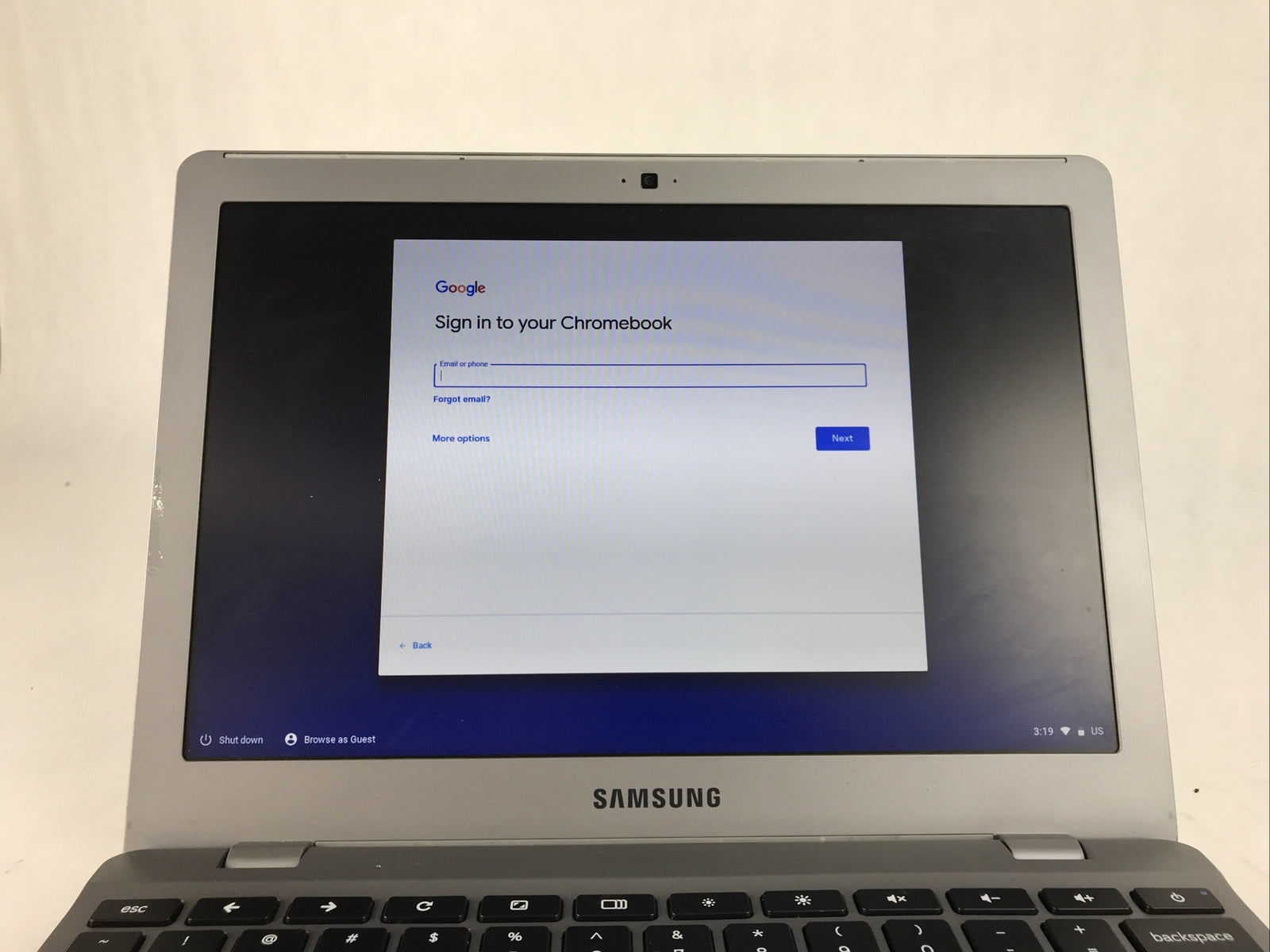 Samsung XE550C22 Chromebook - Celeron 1.30 GHz 4GB Ram 16GB - Battery Below 50%