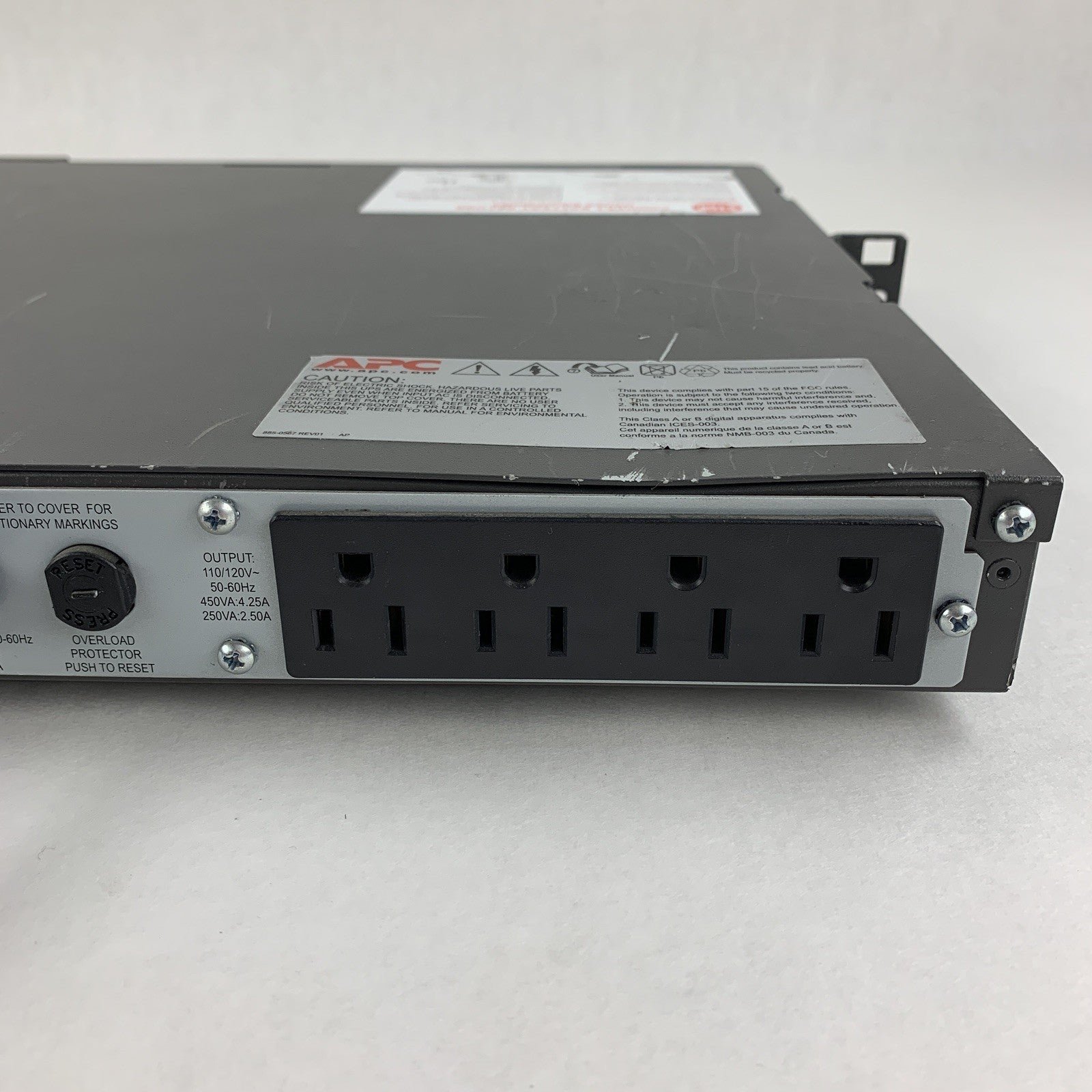 APC SC450RM1U Smart-UPS SC 450 120V 1U Rackmount Tested No Battery