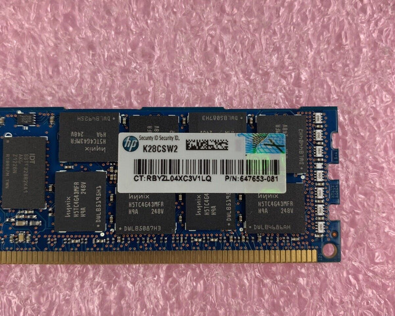 SK Hynix HMT351R7BFR8A-H9 8GB 2x4GB PC3L-10600R DDR3 Server Memory Lot of 8x