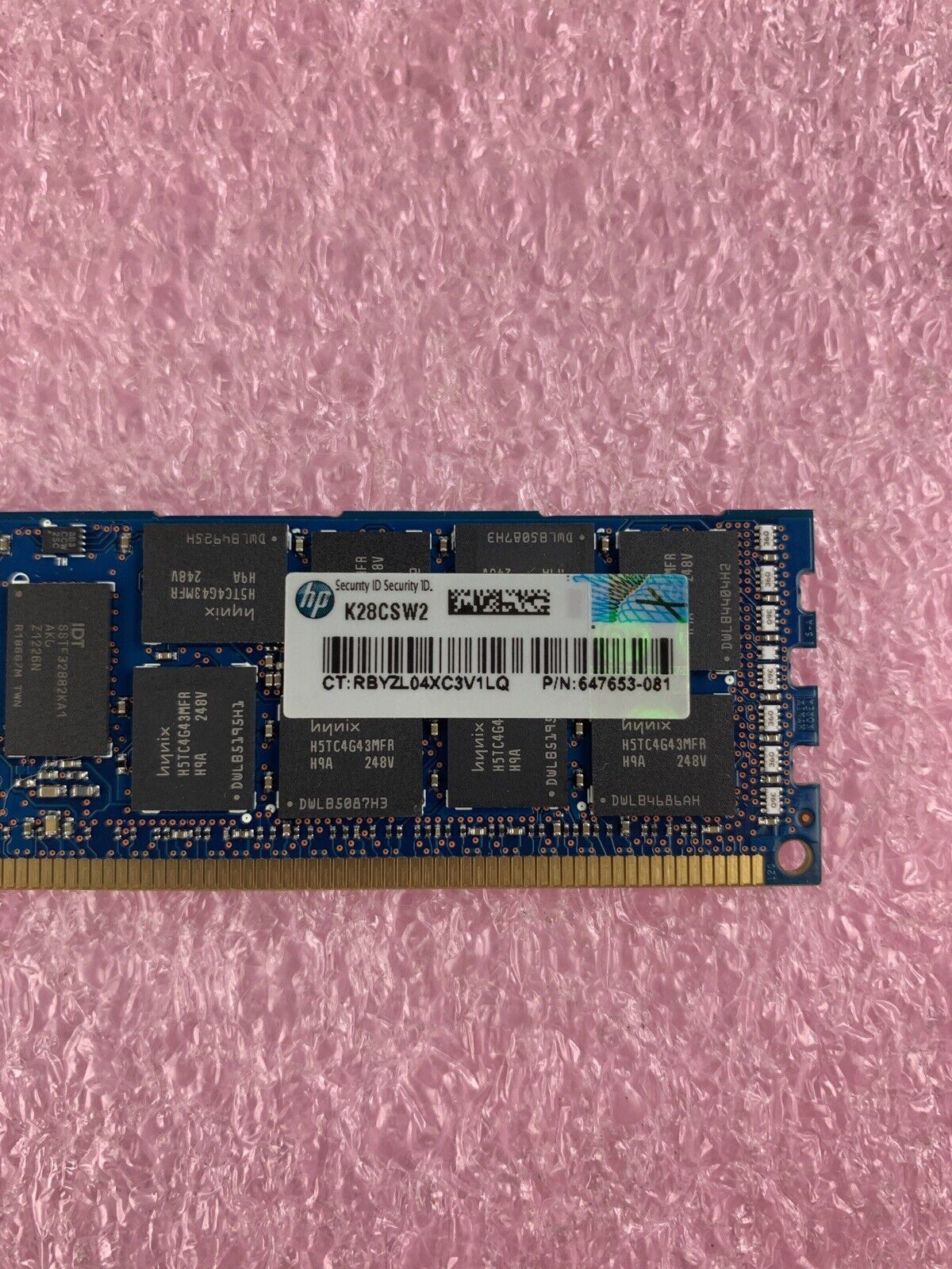 SK Hynix HMT351R7BFR8A-H9 8GB 2x4GB PC3L-10600R DDR3 Server Memory Lot of 8x