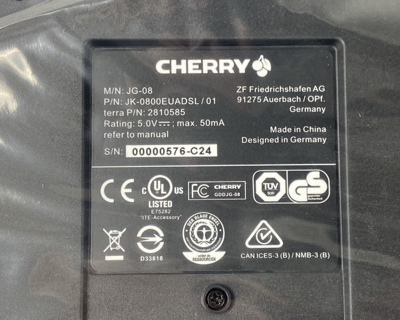 Terra Cherry KC 1000 JG-08 USB Keyboard Tested