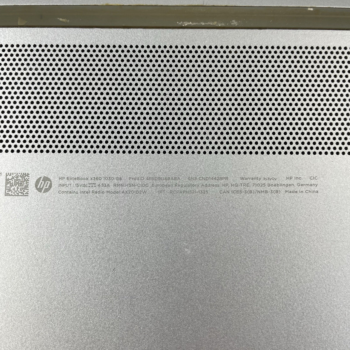 HP EliteBook x360 1030 G8 13.3" i7-1185G7 3.0GHz 16GB RAM No SSD/OS/AC/Batt-READ14