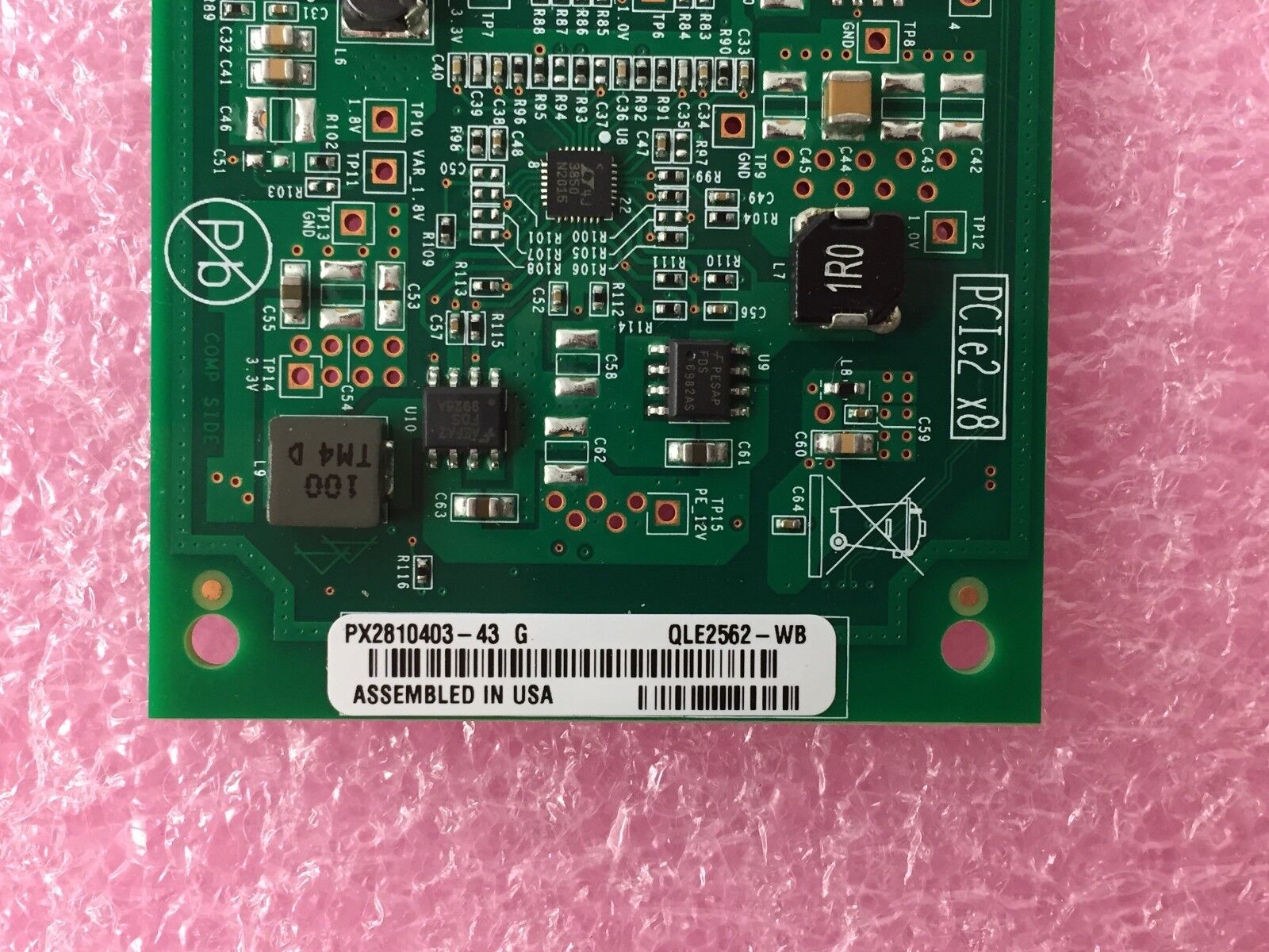 QLE2562-WB Qlogic SANBlade 8GB Dual Port Fibre PCI-E PX2810403-43 G