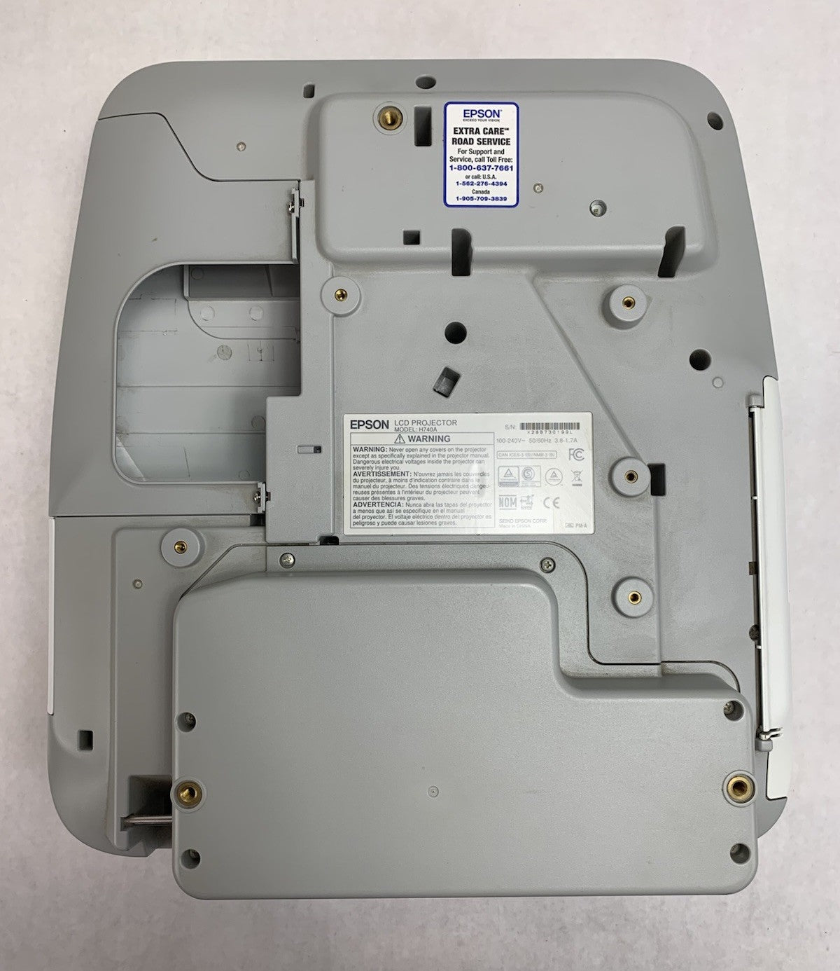 Epson PowerLite 695Wi H740A LCD Lamp Projector 1601 Lamp Hours - No Remote6