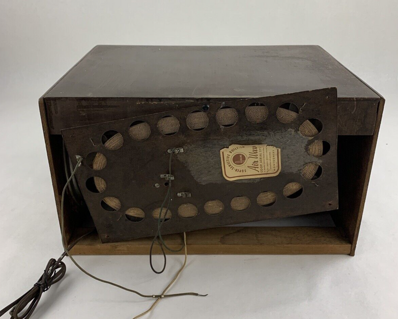 Montgomery Ward 62J-57 Super Sensitive Airline Radio Powers No Output Cut Cord