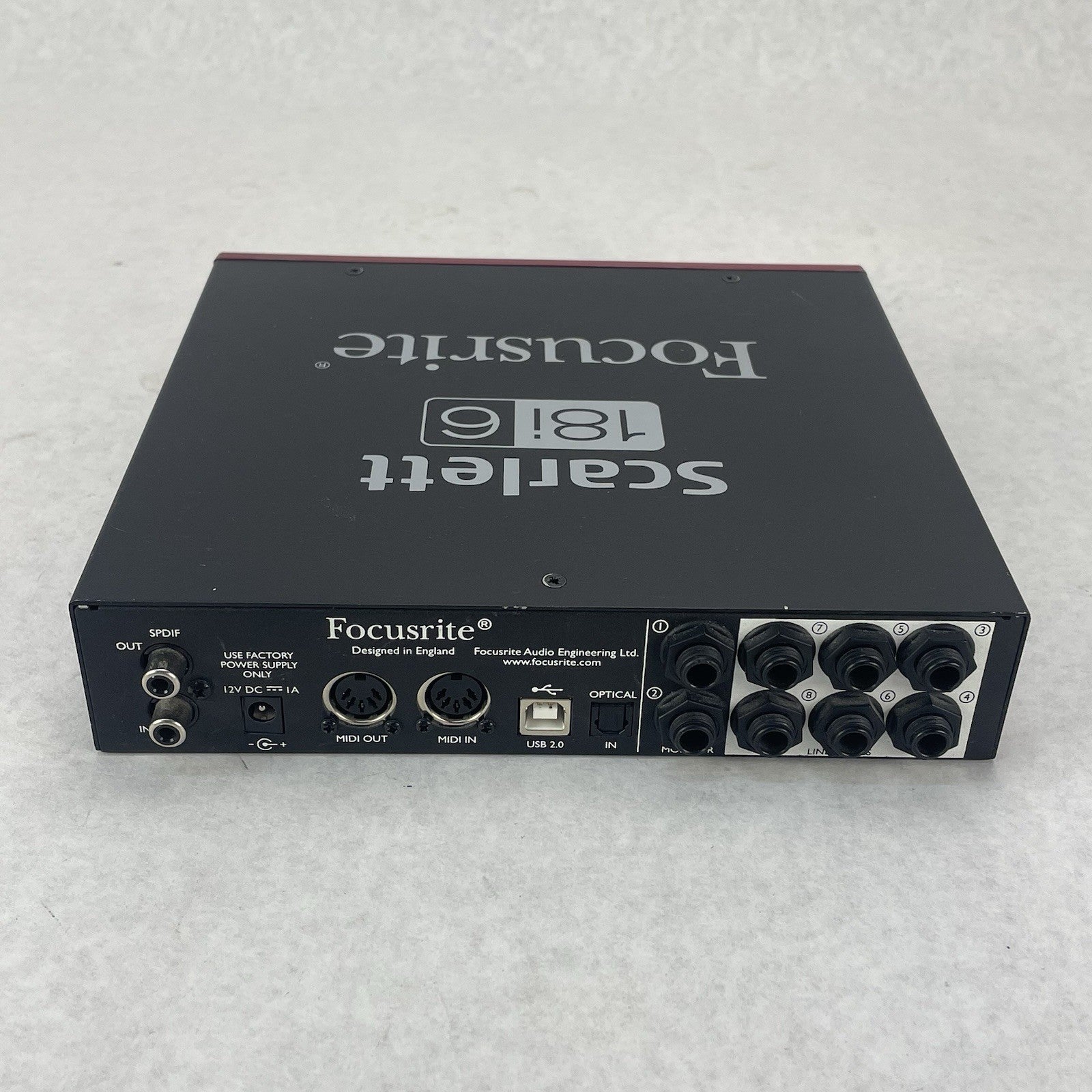 Focusrite Scarlett 18i6 USB Audio Interface Gain For Parts or Repair7