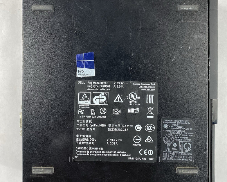 Dell OptiPlex 9020M Micro Intel Core i5-4670T 2.3GHz 8GB RAM No HDD OS AC READ