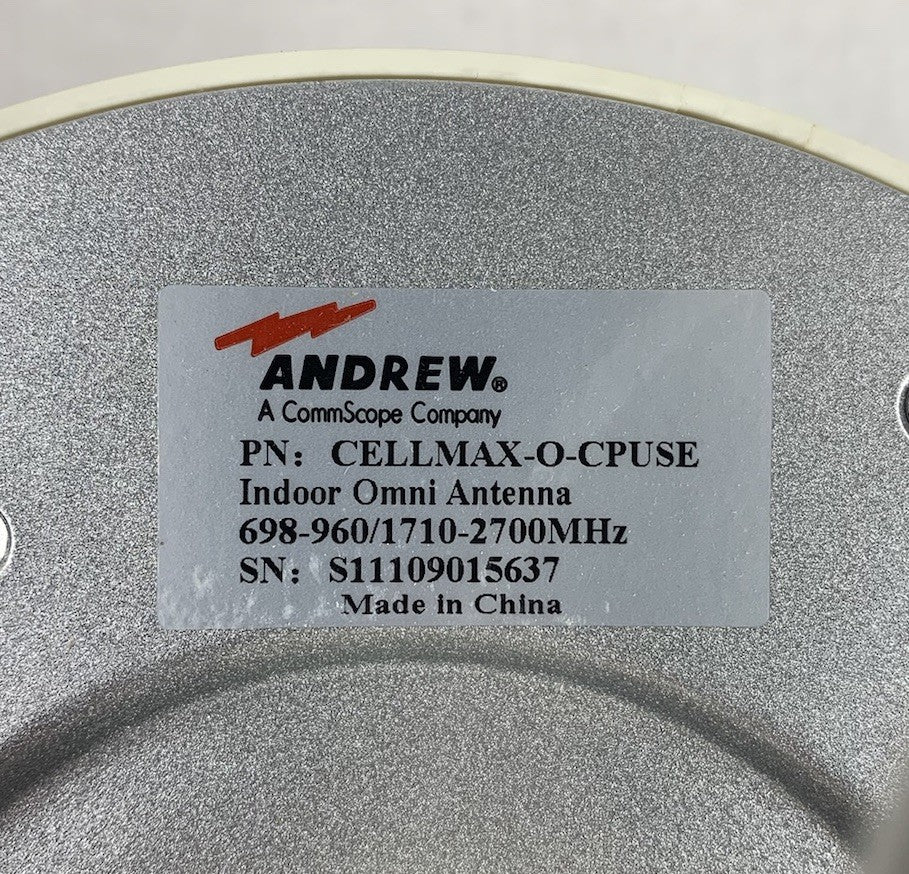 CommScope Andrew Cellmax-O-Cpuse 698-960 1710-2700MHz Yellowed Omni Antenna