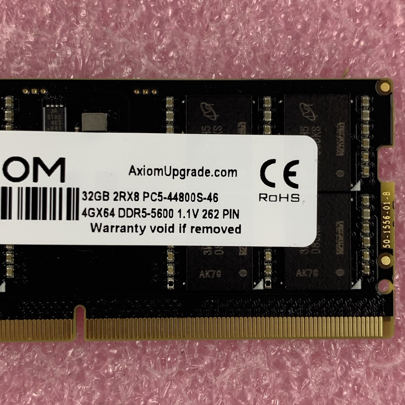 Axiom 47071-87860 32GB 2RX8 DDR5-5600 PC5-44800S-46 4GX64 2Rx8 Laptop Ram Memory3