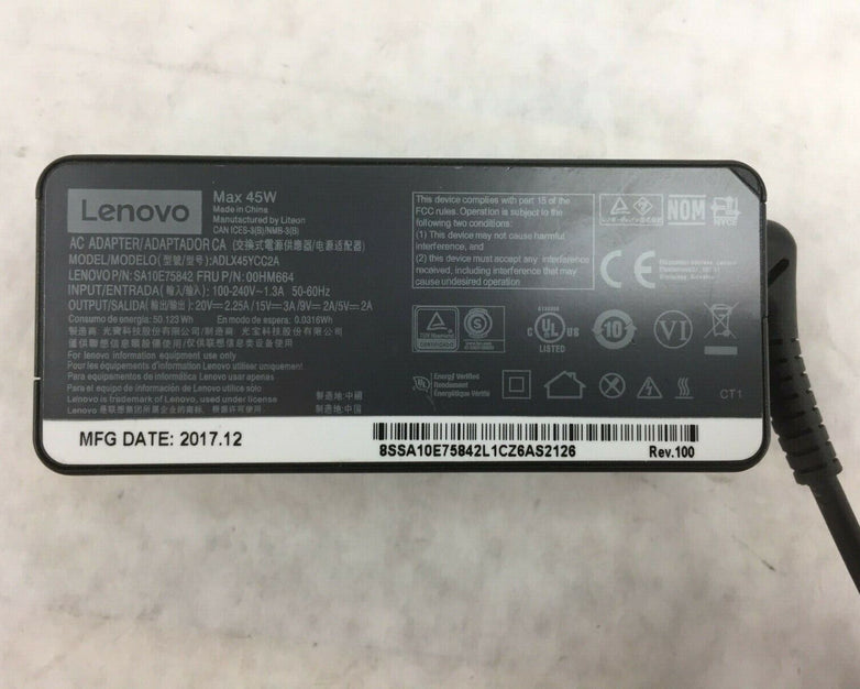Lenovo AC Adapter 45W ADLX45YCC2A SA10E75842