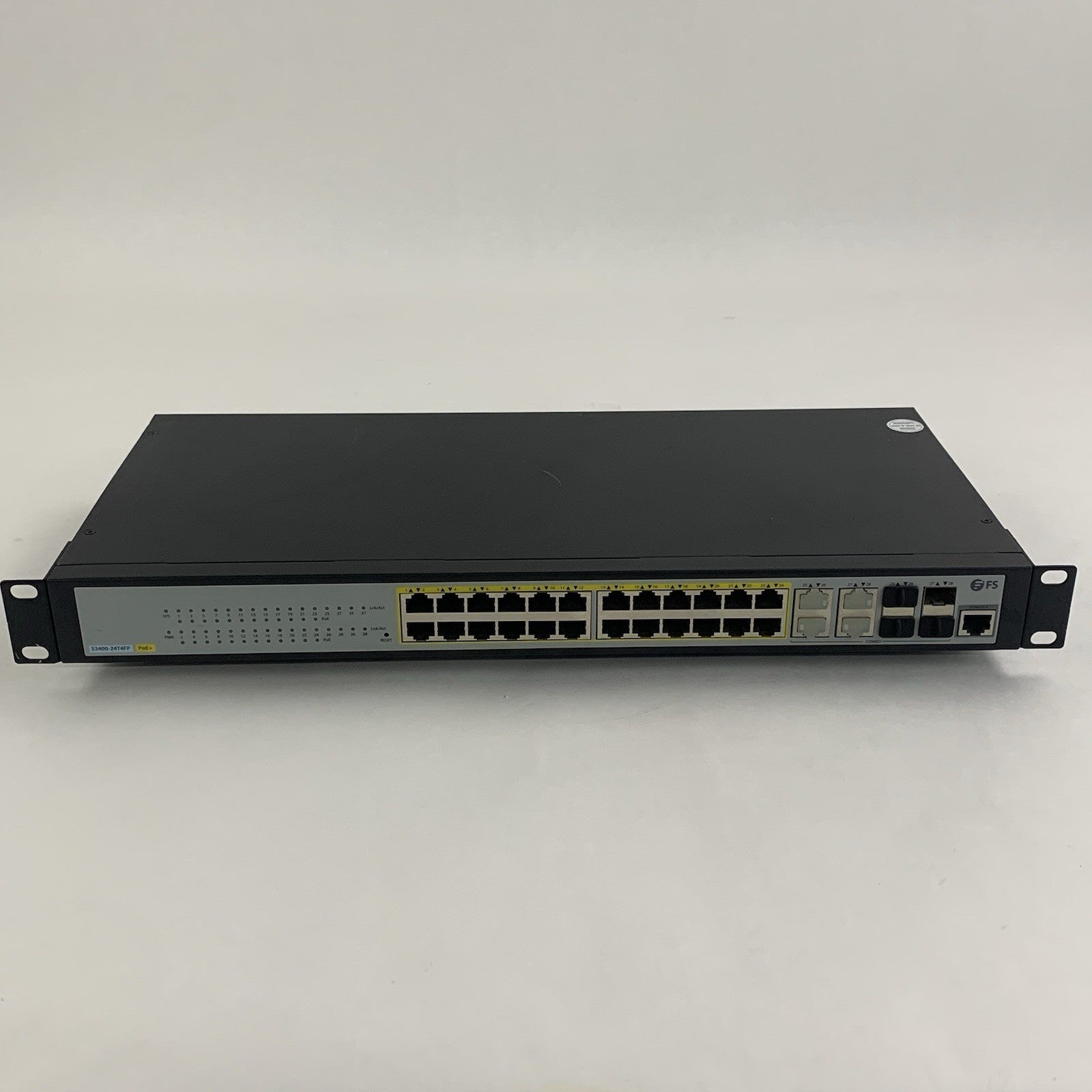FS S3900-24T4S PoE+ 24-Port Gigabit L2+ Managed Switch  SFP+ Tested and Reset1