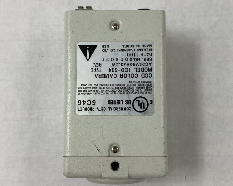 For Parts or Repair Ikegami Tsushinki ICD-504 CCD Color Camera No Lens