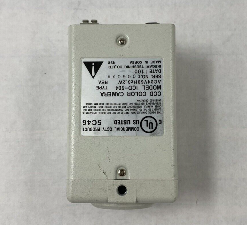 For Parts or Repair Ikegami Tsushinki ICD-504 CCD Color Camera No Lens