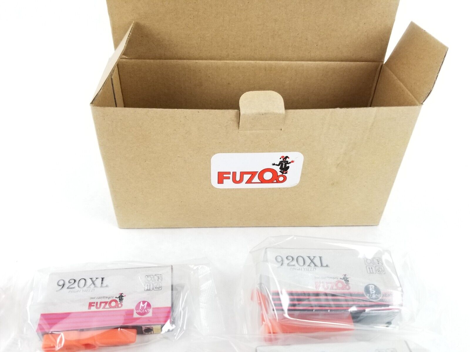 Fuzoo 2 Sets 920XL For OfficeJet 6000 6500 7000 7500 Plus 2 Black Cartridge