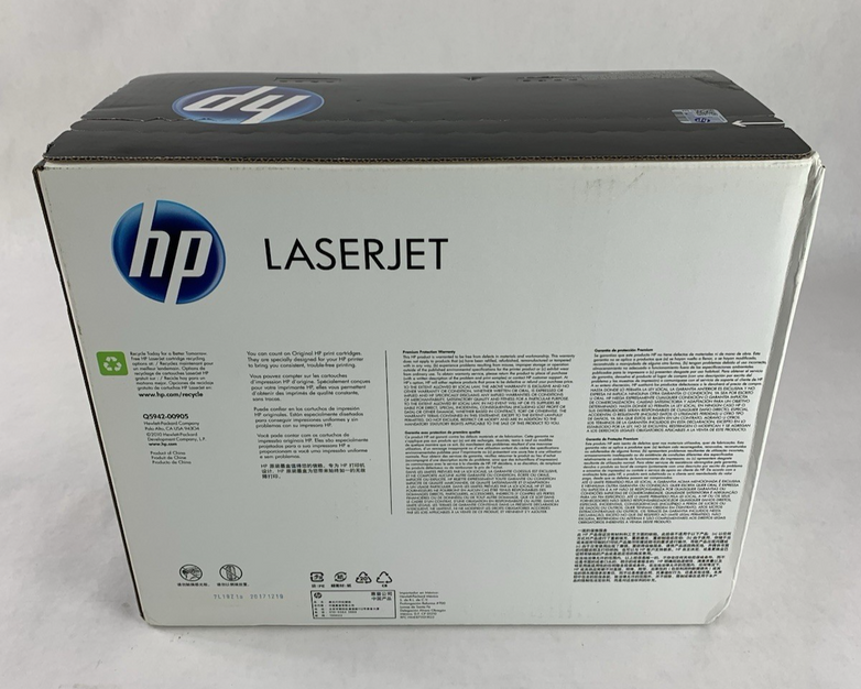 HP LaserJet 42A Q5942A Black Tone Print Cartridge Exp: Dec 2017