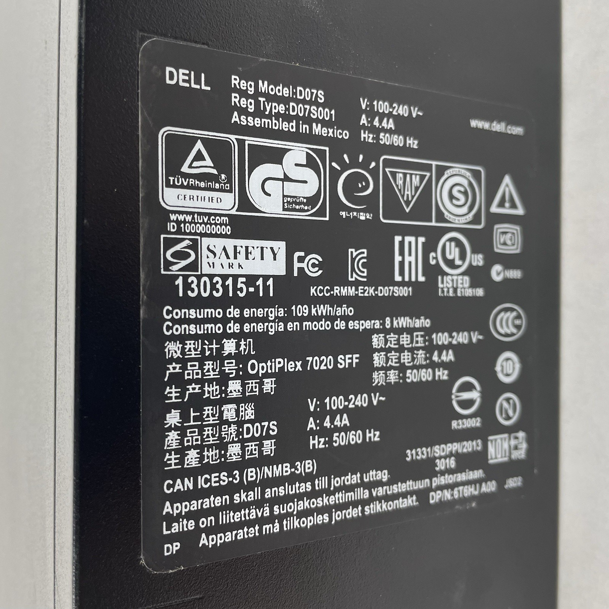 Dell Optiplex 7020 SFF i7-4700 3.40 GHz 4 GB RAM No HDD/OS7