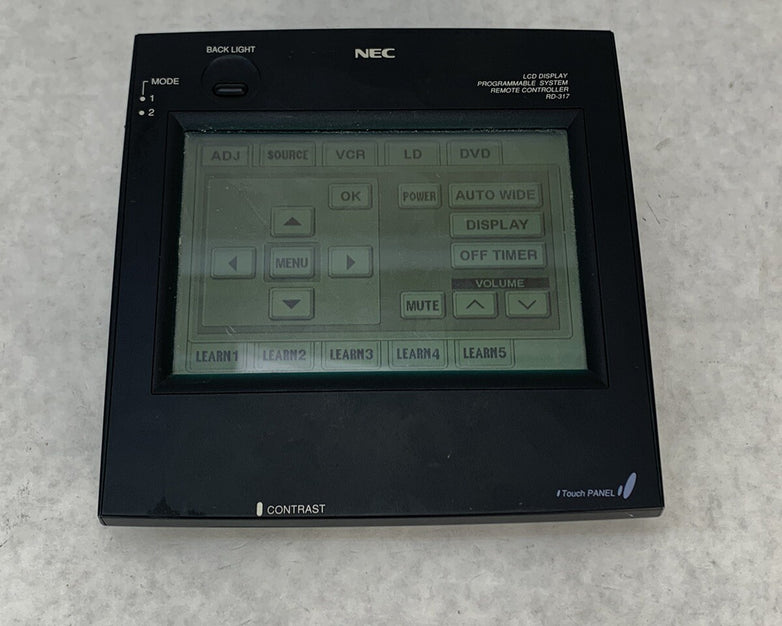 NEC LCD Display Programmable Remote Controller RD-317