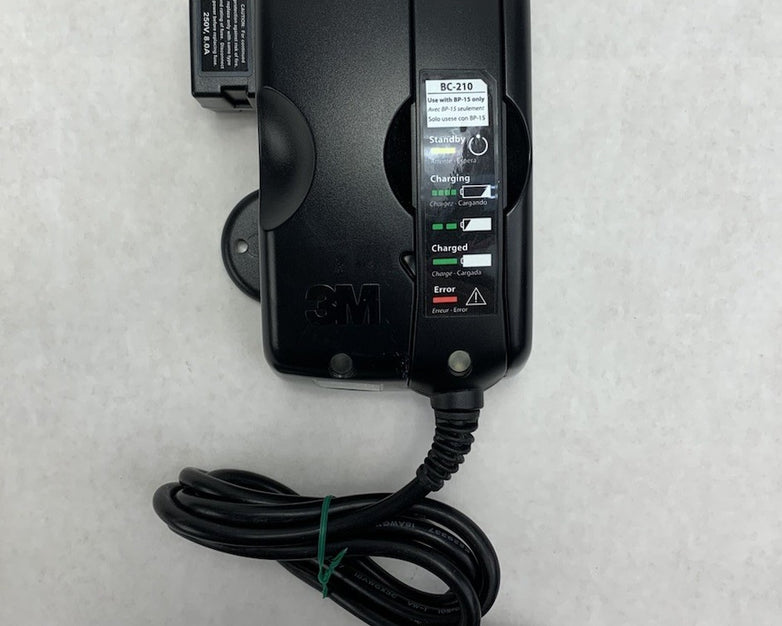 3M BC-100 Smart Battery Charger Power Base w/ BC-210A Smart Charger Adapter