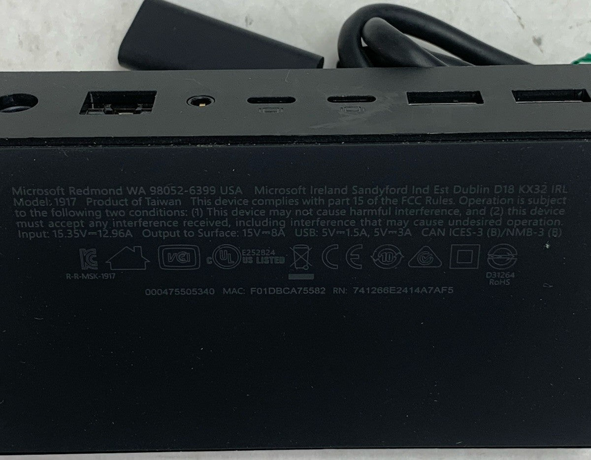 Microsoft 1917 Surface Docking Station - No AC Adapter Power Supply9