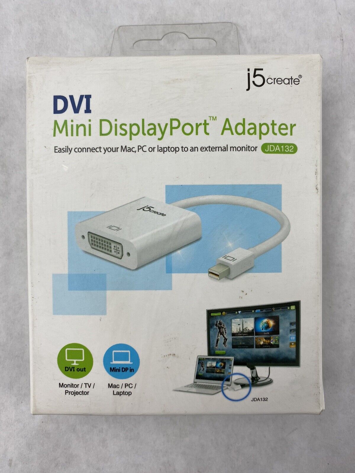 J5create Mini DisplayPort Adapter JDA132-2A (Lot of 2)