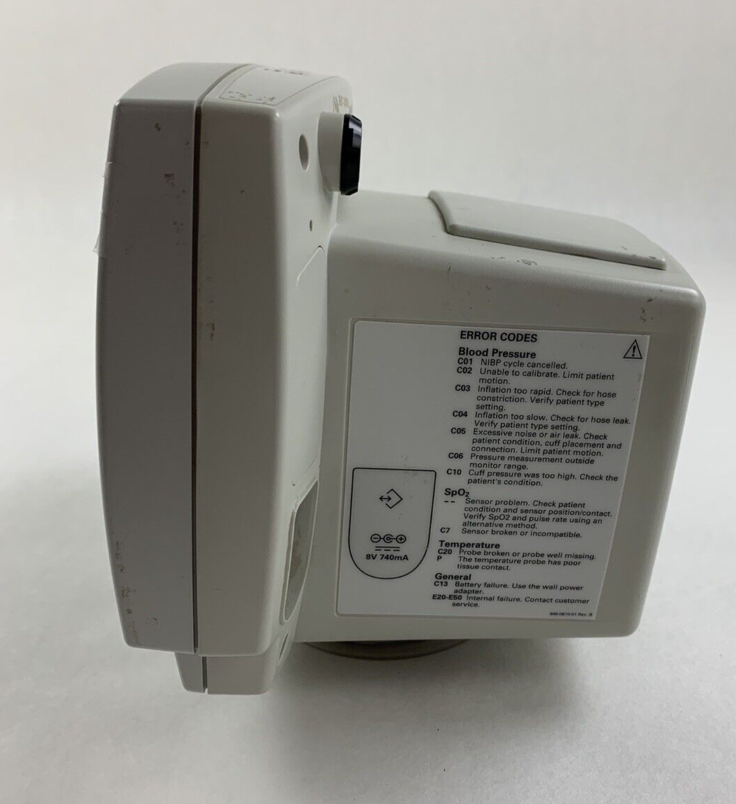 Welch Allyn 53N00 Patient Monitor SpO2  007-0100-01 Untested No Battery
