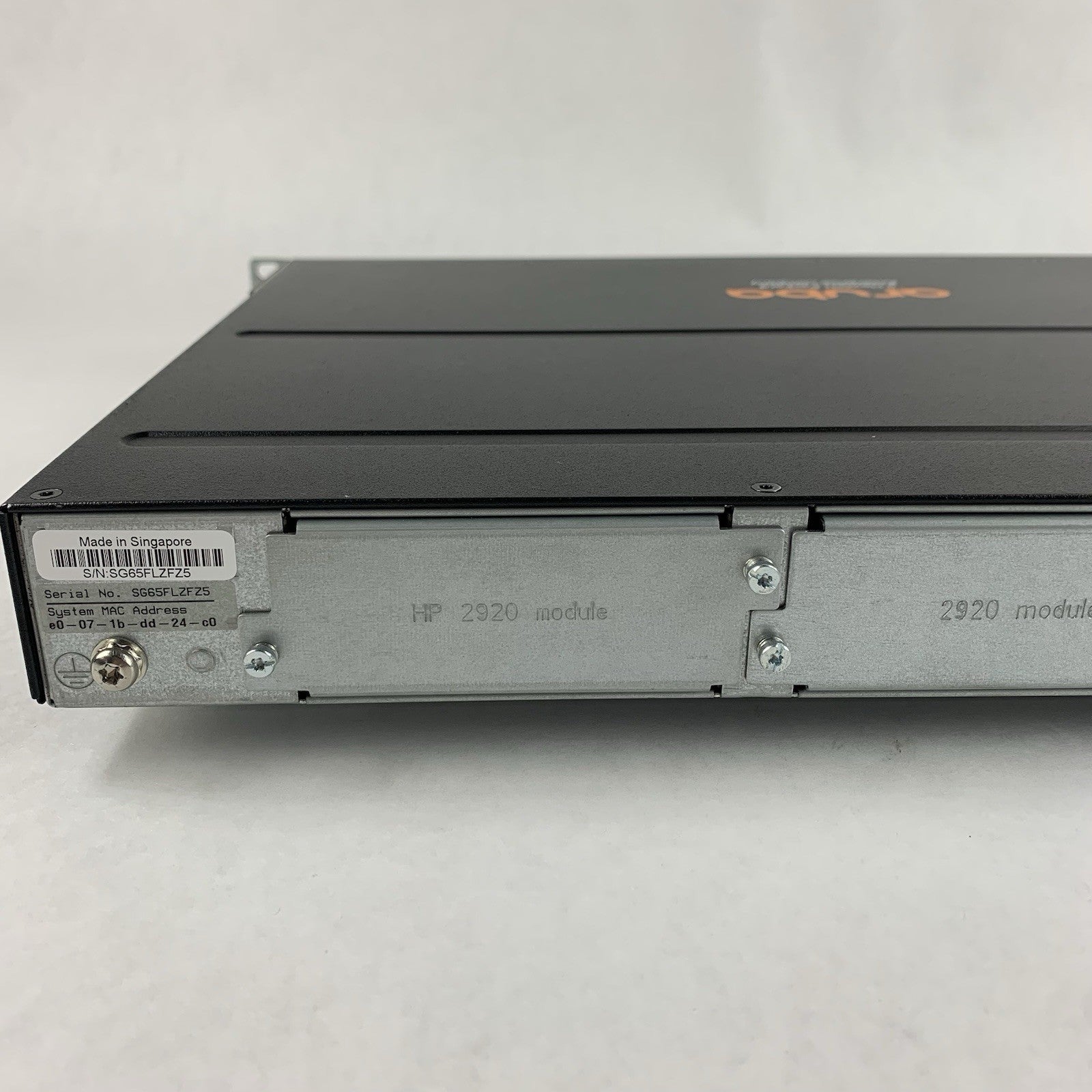 ARUBA J9729A 2920-48G 48 Port Switch W/Rack Ears Tested7