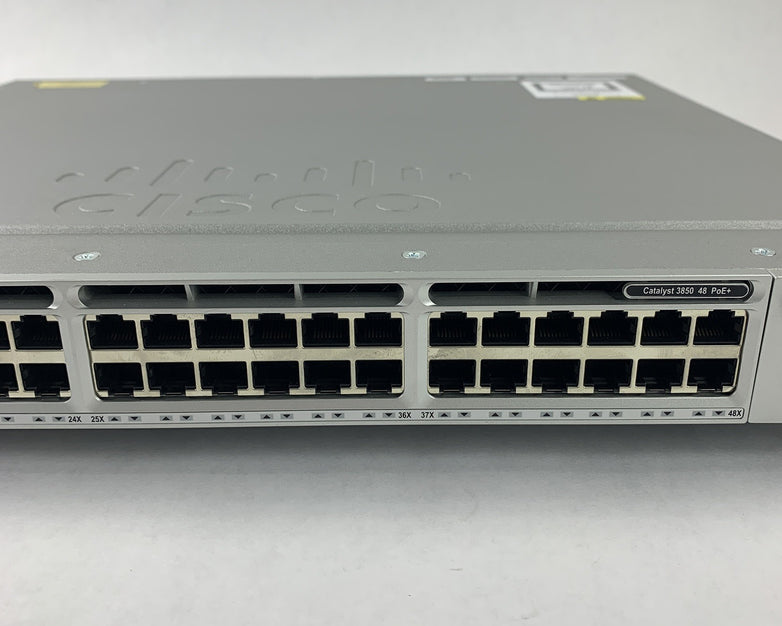 Cisco WS-C3850-48P-S V06 Catalyst 3850 w/ C3850-NM-4-1G Switch Tested Reset