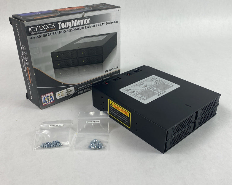 Icy Dock MB994SP-4S 4 2.5 Inch SATA 6Gbps/SAS HDD/SSD Mobile Rack