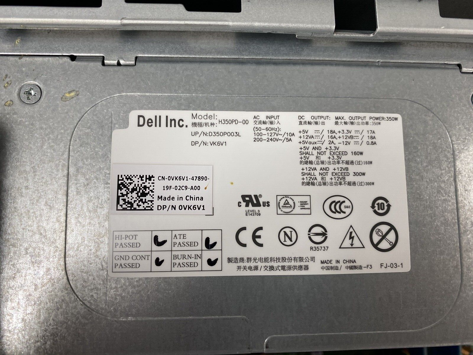 Dell Vostro 460 MT Intel Core i5-2400 3.10GHz 4GB RAM No HDD No OS
