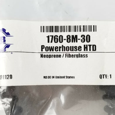 Powerhouse HTD 1760-8m-30 1760mm Pitch Length 8mm Pitch 30mm Wide 220 Tooth
