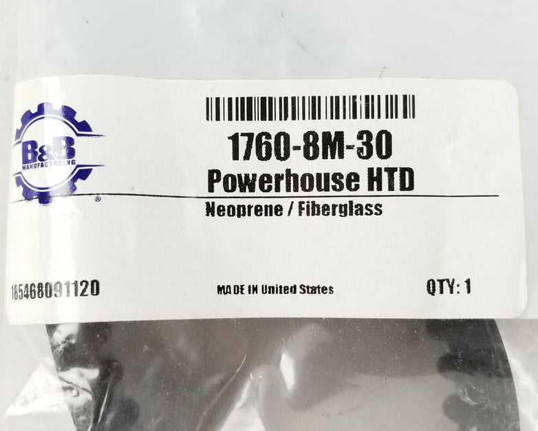 Powerhouse HTD 1760-8m-30 1760mm Pitch Length 8mm Pitch 30mm Wide 220 Tooth