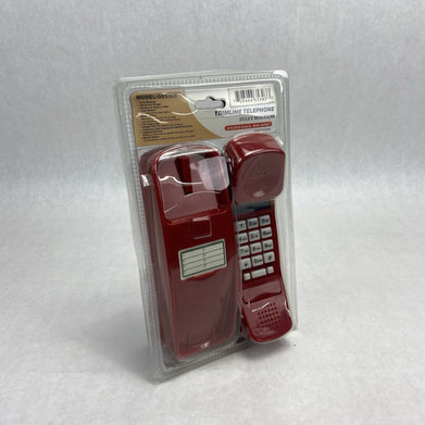 Trimline GE Red Corded Telephone Model 5303 Wall Mount Retro Style New In Box