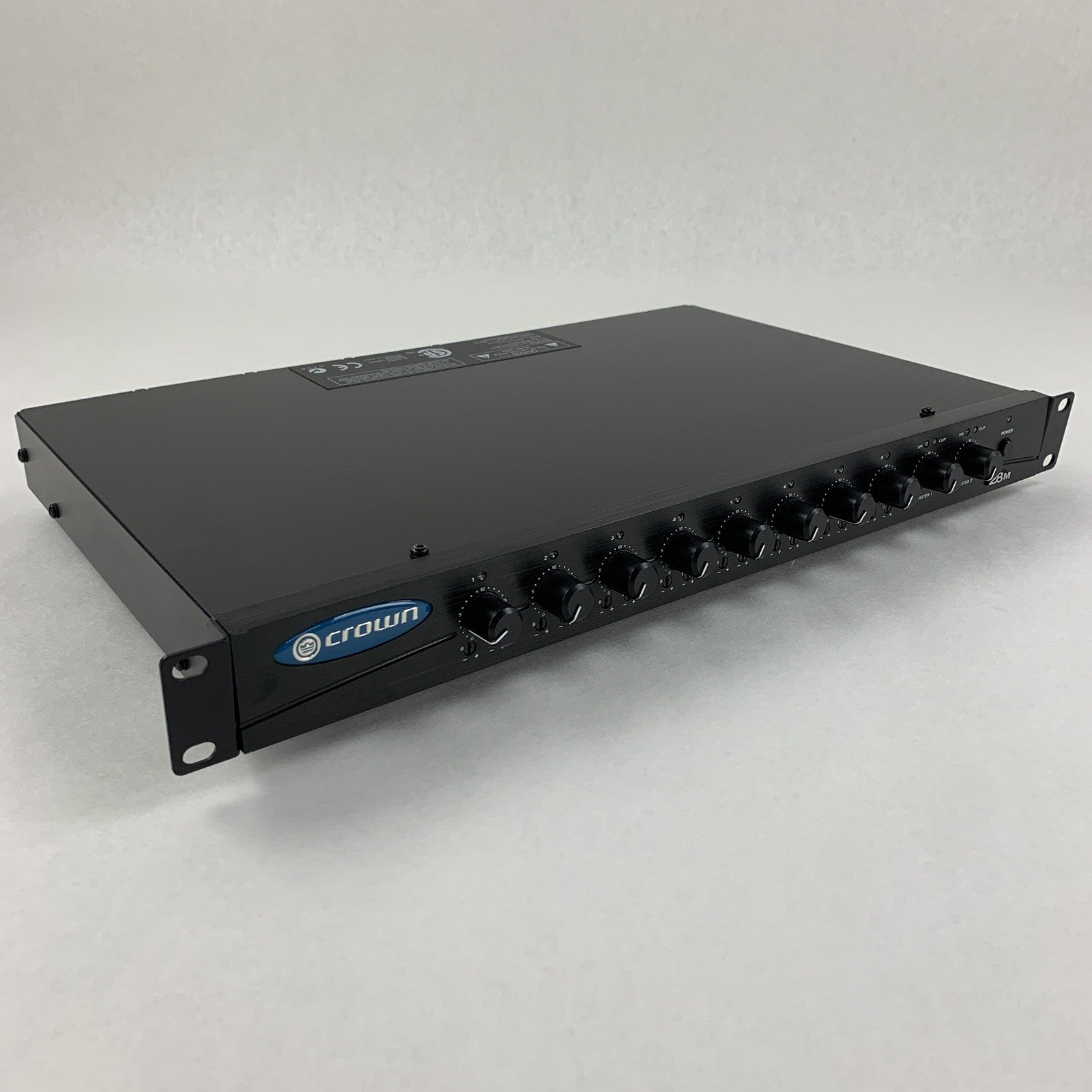 Crown 28M Eight Input Two Output Pre-Amplifier Mixer Tested