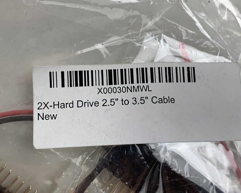 Unbranded 2.5" 44-Pin to 3.5" 40-Pin IDE Hard Drive Cable Adapter Lot of 2x New