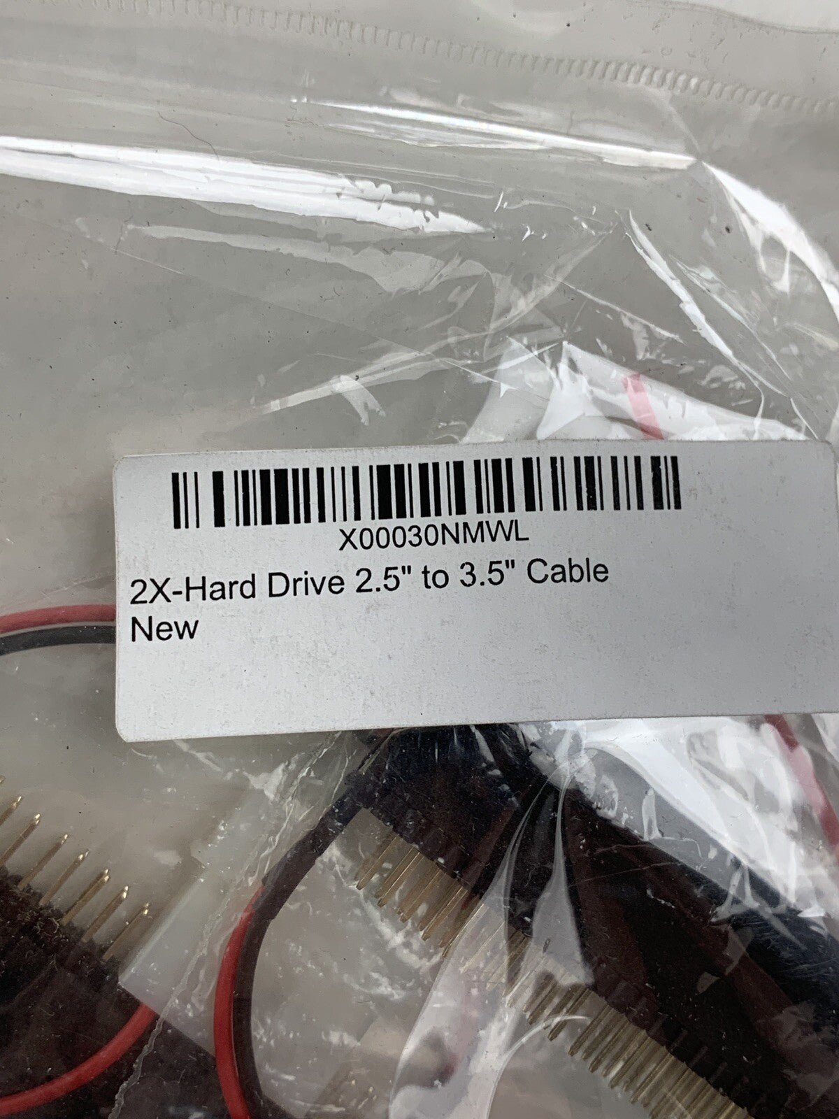Unbranded 2.5" 44-Pin to 3.5" 40-Pin IDE Hard Drive Cable Adapter Lot of 2x New