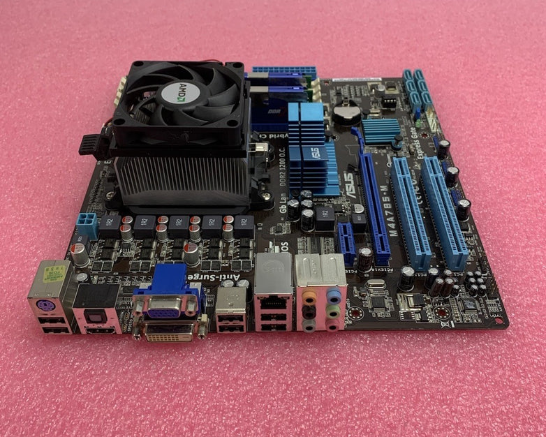 Asus M4A785-M Motherboard AMD Phenom 9550 2.2GHz 4GB RAM w/ Shield