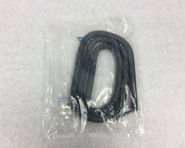 ICC Coiled Telephone Handset Cord 25' Dark Gray ICHC425FDG (Lot of 5)