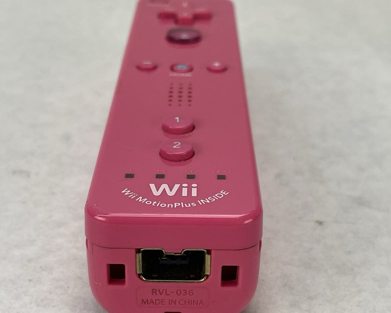 Nintendo RVL-036 Wii Remote Pink Wii MotionPlus - Tested