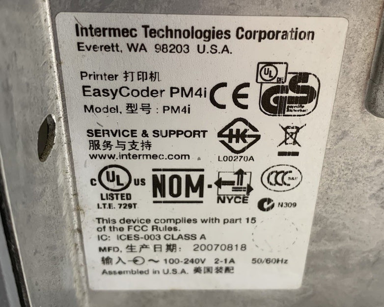 Intermec EasyCoder PM4i 203dpi IPL Thermal Label Printer - Tested