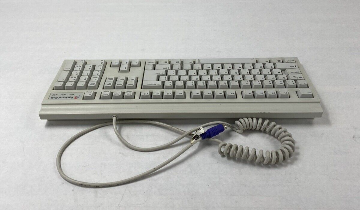 Packard Bell Model SK-2100W PS/2 Keyboard For Parts or Repair