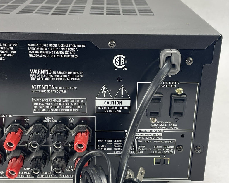 Yamaha HTR-5650 6.1 Channel  AV Receiver For Parts Or Repair