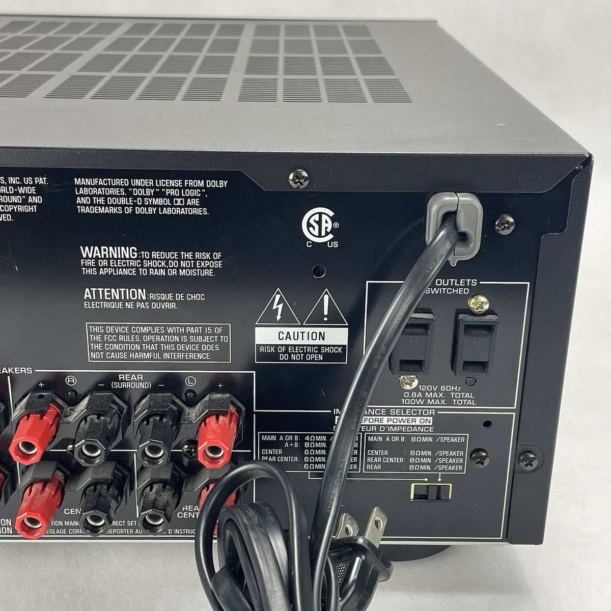 Yamaha HTR-5650 6.1 Channel  AV Receiver For Parts Or Repair10