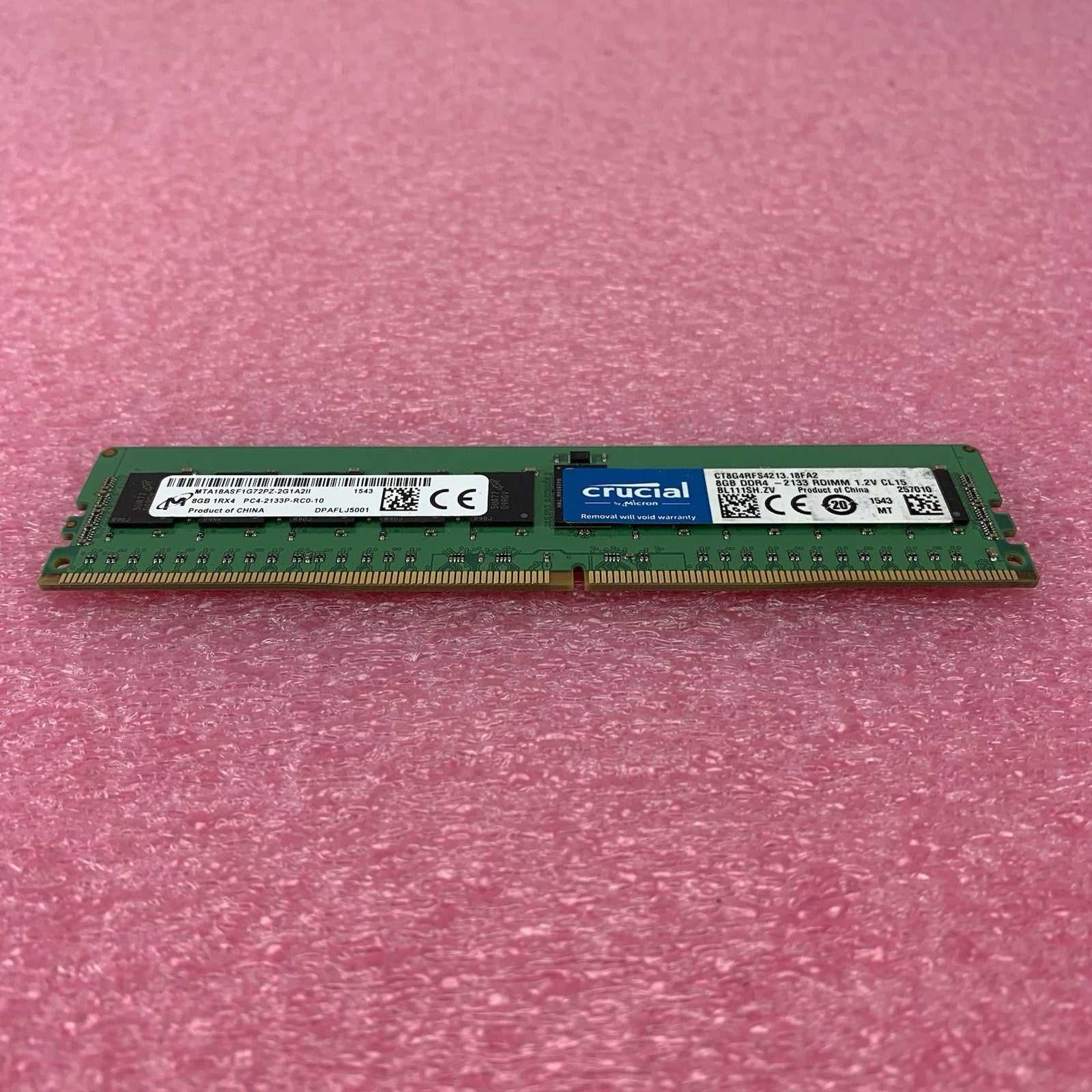 Crucial MTA18ASF1G72PZ-2G1A2II PC4-2133P-RC0-10 8GB 1Rx4 Desktop Memory RAM1