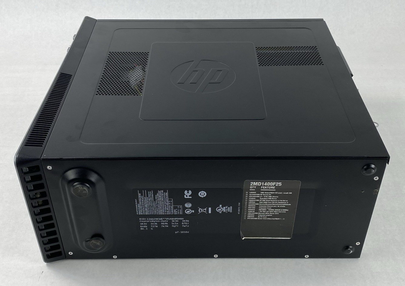 HP Pavilion P7-1010z MT AMD Athlon II x4 645 3.10GHz 4GB RAM No HDD No OS