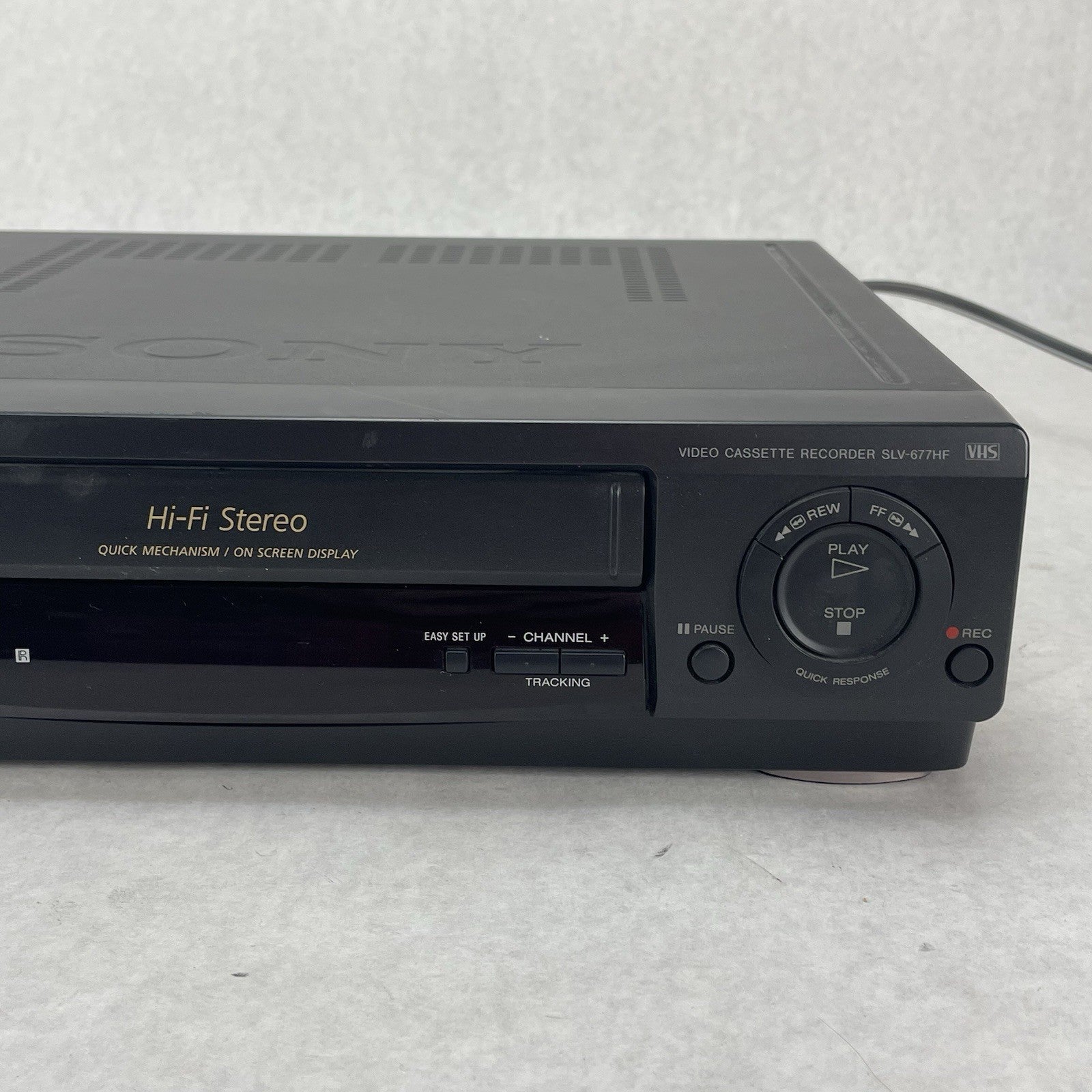 Sony SLV-677HF VCR 4-Head Hi-Fi Stereo VHS Player Recorder With Remote Works3