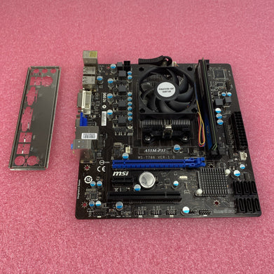 MSI A55M-P33 MS-7786 Motherboard Intel AMD A4-3400 2.7GHz 4GB RAM w/ Sheild